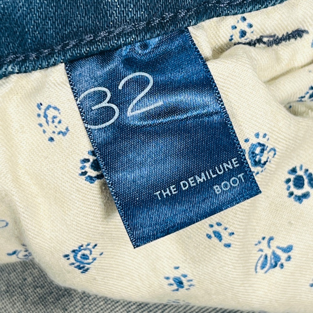 Anthropologie Pilcro Bootcut Jeans Dark Wash Blue Denim Size 32 - Picture 4 of 8